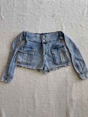 My boo Light Blue Denim Shorts with Pockets Sz S
